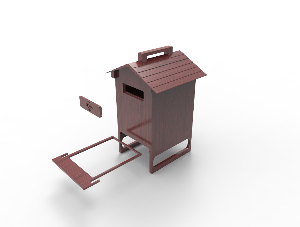 Solidworks 3D and 2D for a CNC Beehive_ P024